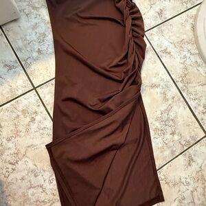 Elegant Brown Women's Skirt